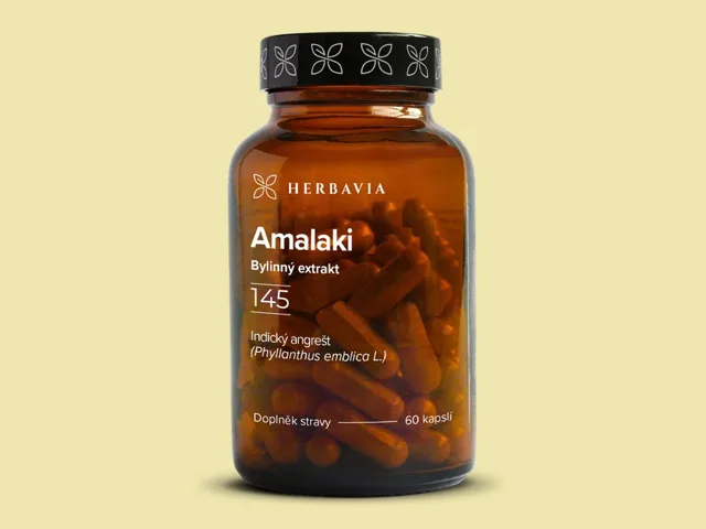 Herbavia - Amalaki - Indický angrešt -(Phyllanthus emblica)-60 kaplsí - Doplněk stravy