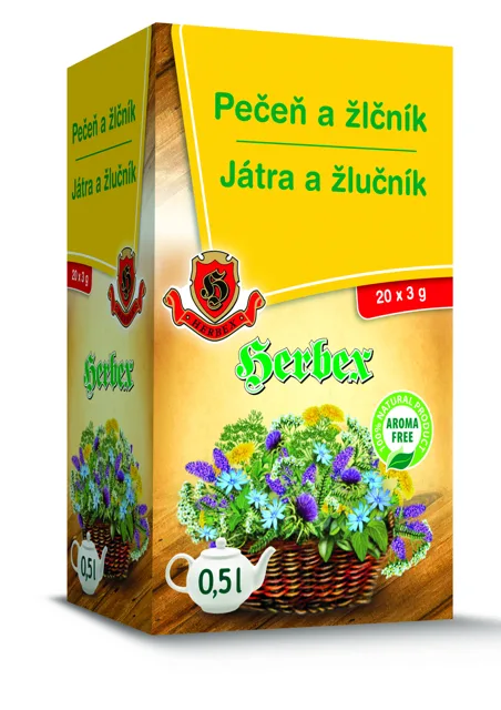 HERBEX Játra a žlučník n.s.20x3g