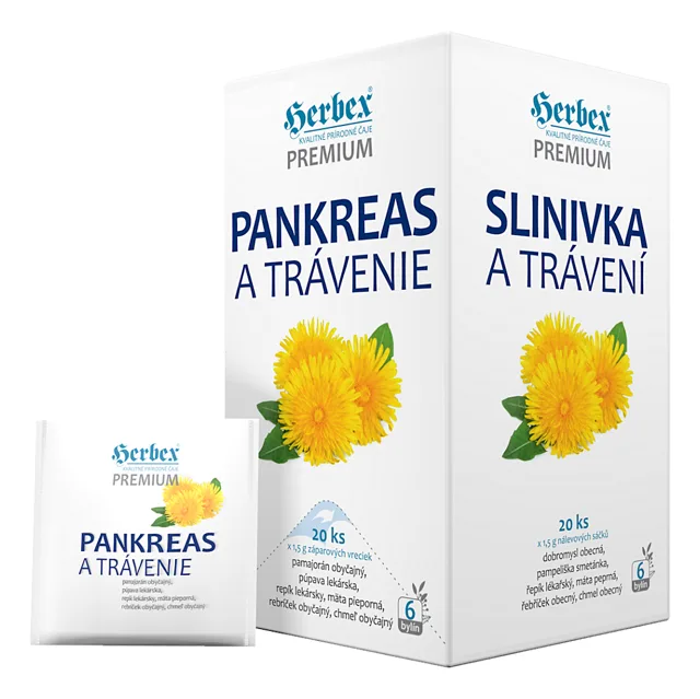 HERBEX Slinivka a trávení 20 sáčků