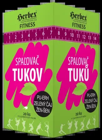 HERBEX Spalovač tuků čaj 20 x 1.5 g