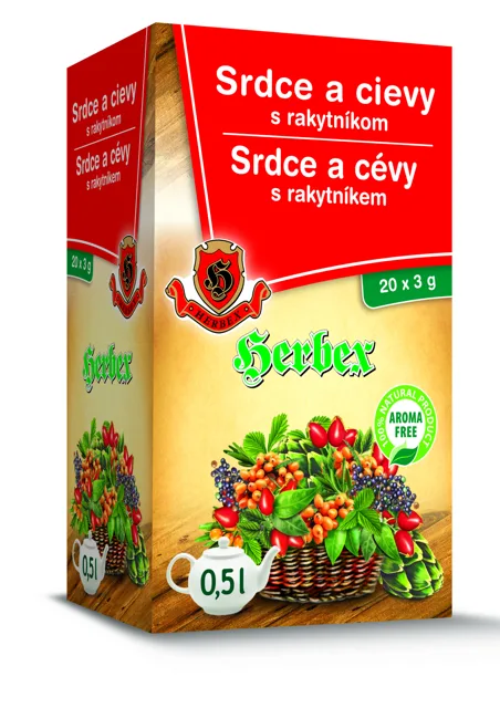 HERBEX Srdce a cévy s rakytníkem n.s.20x3g