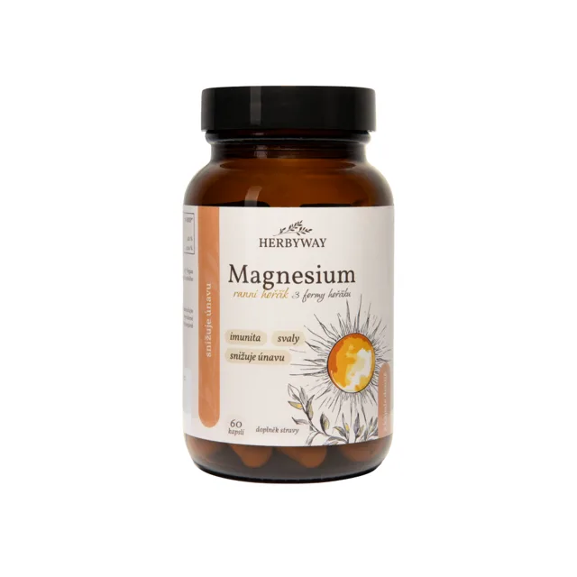 Herbyway Magnesium ranní hořčík 60 kapslí