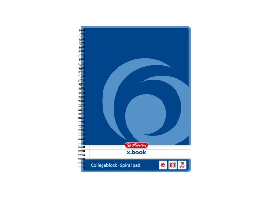 Herlitz spirálový blok 80l A5 linka