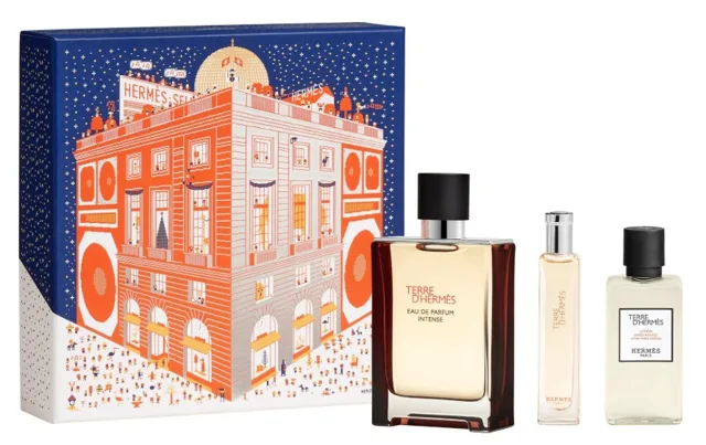 Hermes Terre D`Hermès Intense - EDP 100 ml (plnitelná) + EDP 15 ml + balzám po holení 40 ml