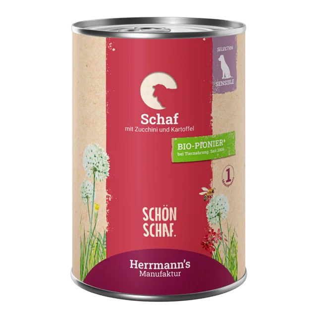 Herrmann´s Selection Sensible 6 x 400 g - Ovce s bio cuketami a bio bramborami