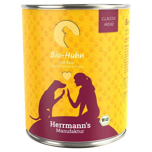 Herrmanns Bio-Menu Classic 6 x 800 g - Bio hovězí s bio sladkými bramborami