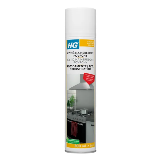 HG Čistič na nerezové povrchy 300 ml