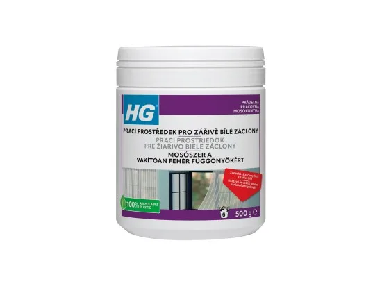 HG čisticí přípravek pro zářivě bílé záclony 500 g
