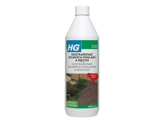 HG odstraňovač zelených povlaků a mechů 1 l
