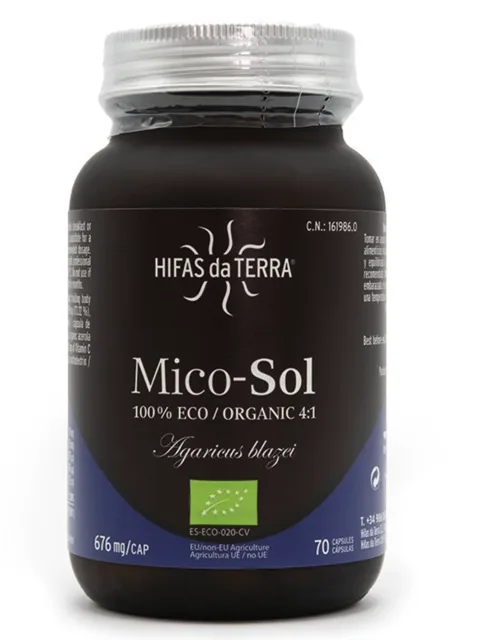 Hifas da Terra Mico-Sol, žampion brazilský, BIO, 70 kapslí