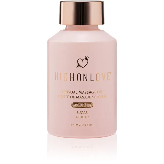 High on Love Sensual CBD Sugar masážní olej 100 ml