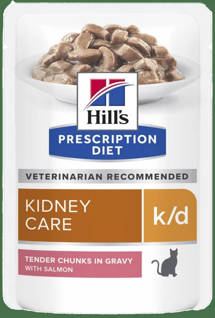 Hill´s Precription Diet Feline k/d Salmon kapsička 12x85g