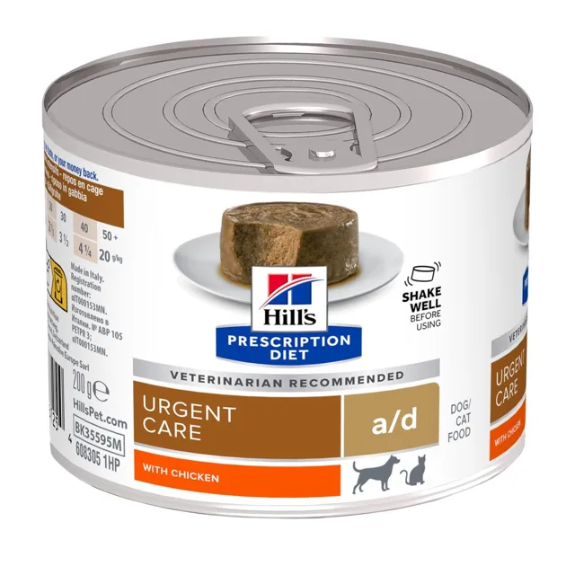 Hill's Prescription Diet a/d Canine Restorative Care s kuřecím - Výhodné balení: 24 x 200 g