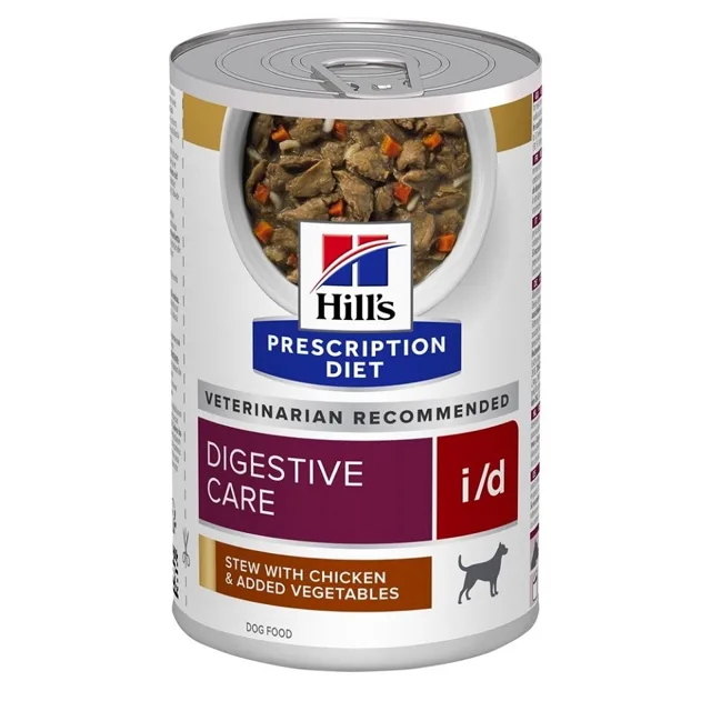HILL'S Prescription Diet Canine i/d Digestive Care Dušené kuřecí maso a zelenina 12x354 g v konzervě