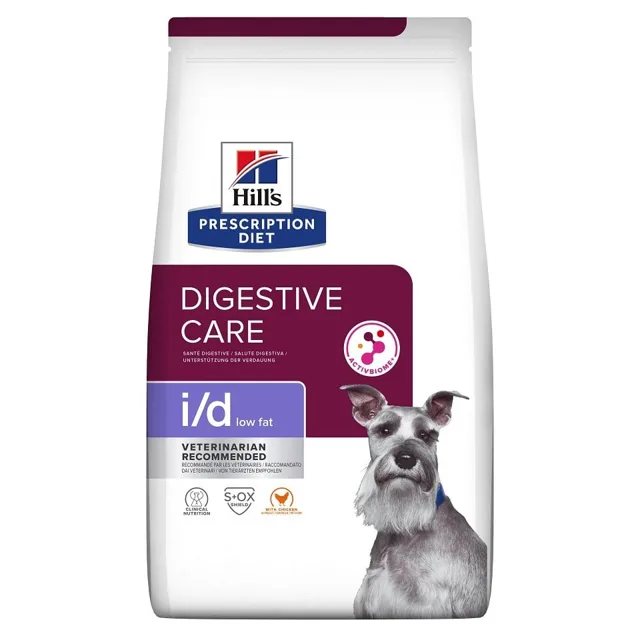 HILL'S Prescription Diet Canine i/d Low Fat Digestive Care Chicken 4 kg pro psy s citlivým trávením