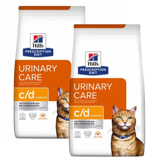 HILL'S Prescription Diet Feline c/d Multicare Chicken 2x12 kg pro kočky s citlivým močovým ústrojím