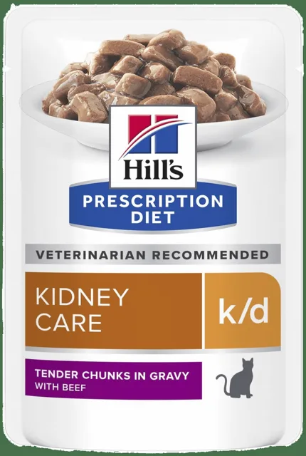 Hill´s Prescription Diet Feline k/d beef kapsička 12x85g