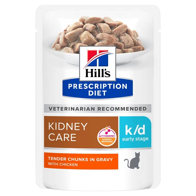 HILL'S Prescription Diet Feline k/d Kidney Care Early Stage s kuřecím masem 12x85g