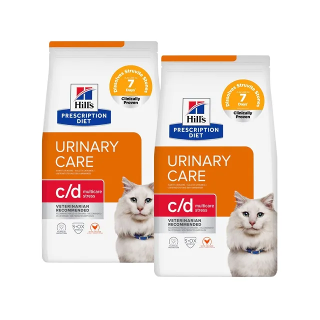 HILL'S Prescription Diet Feline Urinary Care c/d Multicare Stress 2x8 kg pro kočky s onemocněním močových cest