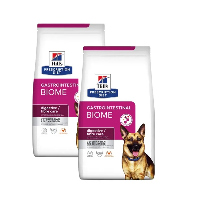 HILL'S Prescription Diet Gastrointestinal Biome krmivo pro psy s kuřetem 2 x 10 kg