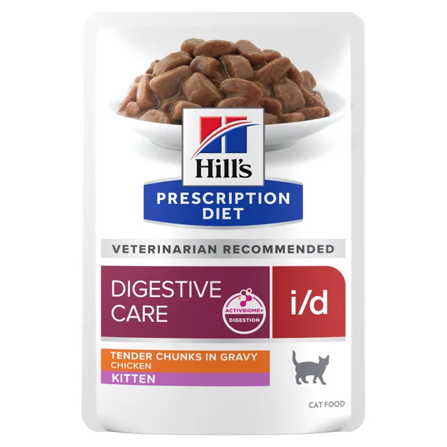 Hill's Prescription Diet i/d Digestive Care Kitten kuřecí v omáčce - 12 x 85 g