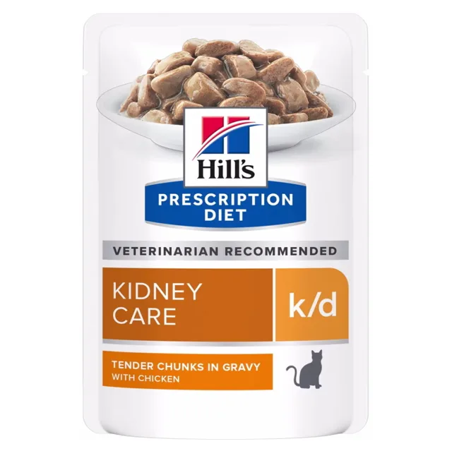 HILL'S Prescription Diet k/d kuře kapsička pro kočky 12 x 85 g