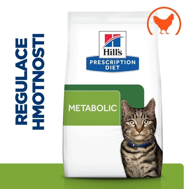 HILL'S Prescription Diet Metabolic Regulace hmotnosti granule pro kočky 8 kg
