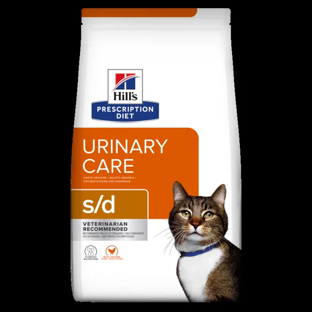 HILL'S Prescription Diet s/d Péče o močový systém krmivo pro kočky s kuřetem 3 kg