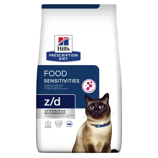 HILL'S Prescription Diet z/d Food Sensitivities Activ Biome 6kg pro kočky s citlivým zažíváním