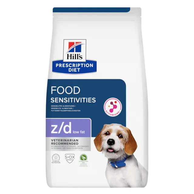 Hill's Prescription Diet z/d Food Sensitivities Low Fat Hydrolysed Soy - Výhodné balení: 2 x 3 kg