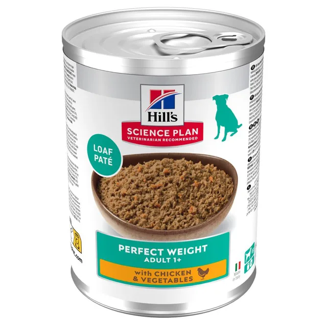 Hill's Science Plan Adult 1+ Perfect Weight Chicken & Vegetables - Výhodné balení: 12 x 363 g