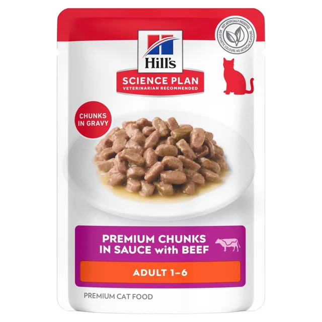 Hill's Science Plan Adult - 12 x 85 g hovězí