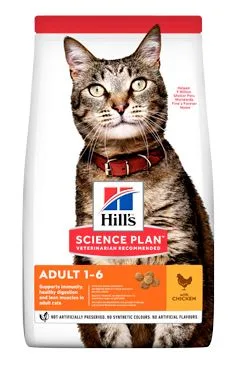 Hill S Science plan Adult Chicken Dry pro kočky 1,5kg
