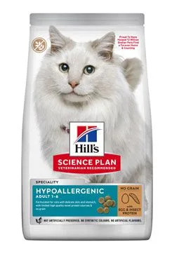 Hill S Science plan Adult Hypoallergenic Insect&egg pro kočky 1,5kg