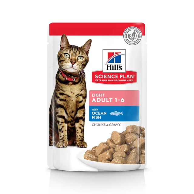 Hill's Science Plan Adult Light - 12 ks (12 x 85 g) - kuře a rybí výběr