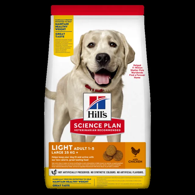 HILL'S Science Plan Adult Light Large breed suché krmivo s kuřecím masem 14 kg