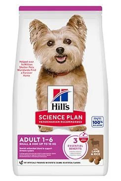 Hill S Science plan Adult Small&mini Lamb&rice pro psy 1,5kg