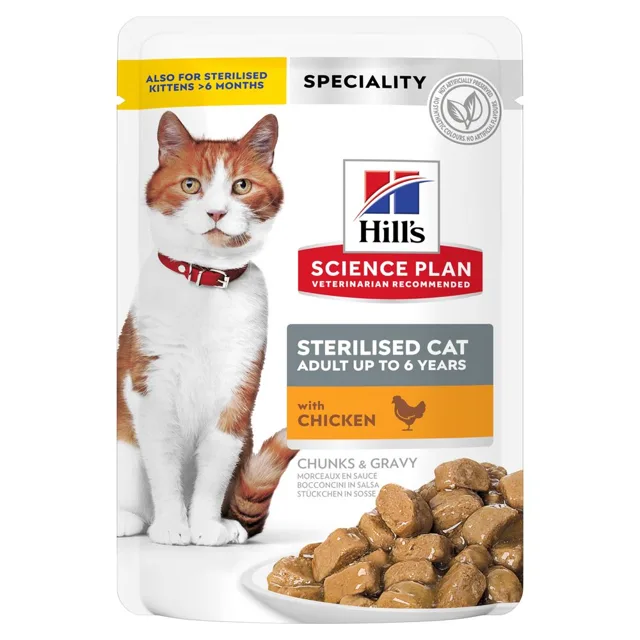 Hill's Science Plan Adult Sterilised - 12 x 85 g kuře