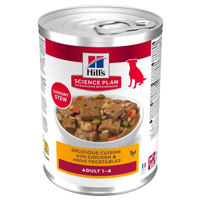 Hill's Science Plan Adult Stew - Výhodné balení: s kuřetem (48 x 363 g)