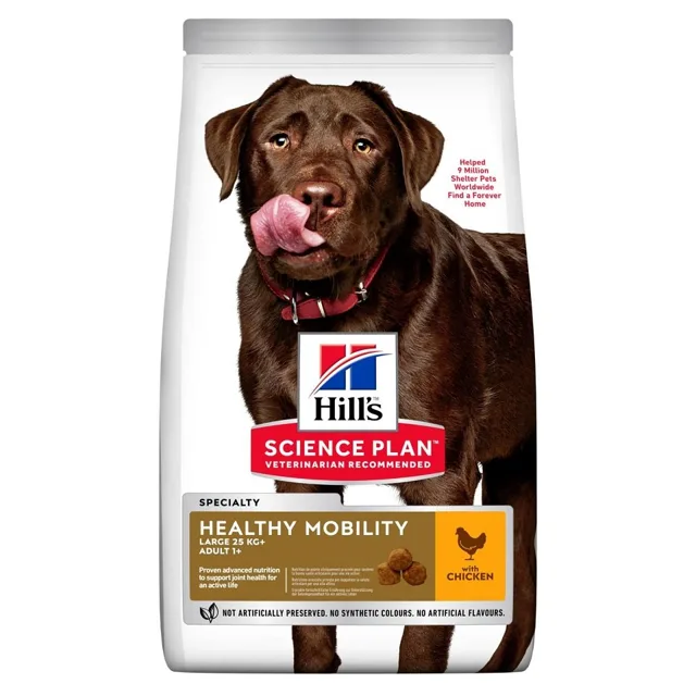 HILL'S Science Plan Canine Adult Healthy Mobility Large breed Chicken 14 kg krmivo pro velká plemena psů na podporu kloubů