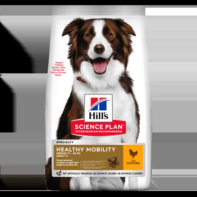 HILL'S Science Plan Canine Adult Healthy Mobility Medium Chicken 14 kg krmivo pro psy středních plemen s kuřecím masem na podporu kloubů