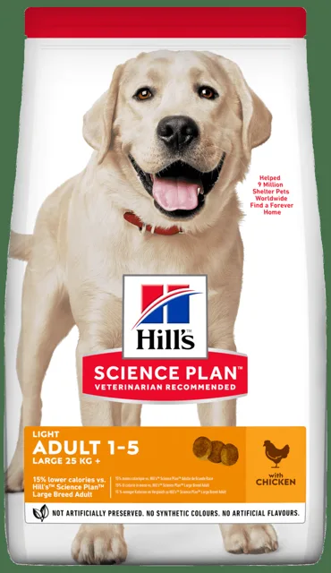 Hill´s Science Plan Canine Adult Light Large Breed Chicken 18kg