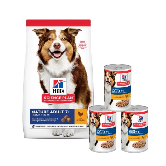 HILL'S Science Plan Canine Mature Adult Chicken New 14 kg + 3 konzervy ZDARMA