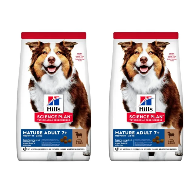 HILL'S Science Plan Canine Mature Adult Lamb&amp;Rice 2 x 14 kg