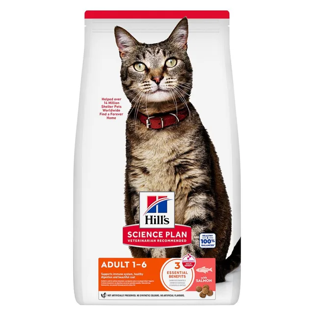 HILL'S Science Plan Feline Adult Salmon 10 kg krmivo s lososem pro dospělé kočky