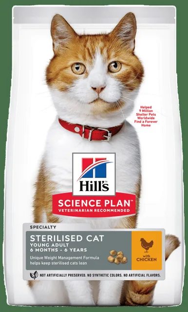 Hill´s Science Plan Feline Mature Adult 7+ Sterilised Cat Chicken 10kg