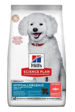 Hill S Science plan Hypoallerg Adult Small&mini  Salmon pro psy 1,5kg