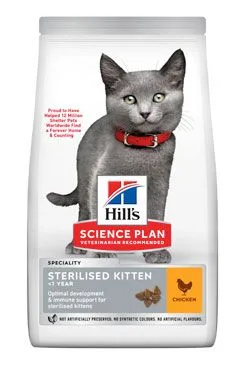 Hill S Science plan Kitten Sterilised Cat Chicken 1,5kg