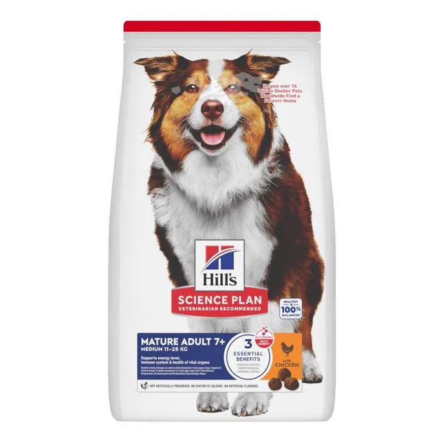 Hill's Science Plan Mature Adult 7+ Medium Chicken - 18 kg