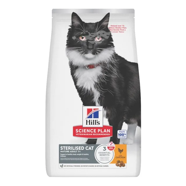 Hill's Science Plan Mature Adult 7+ Sterilised Chicken - 10 kg